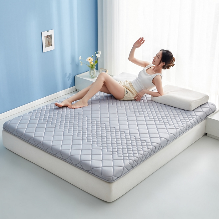 91家纺网 家纺一手货源 找家纺 优莱床垫 2026新款针织棉记忆海绵单边款床垫 艾玛格记忆棉单边灰