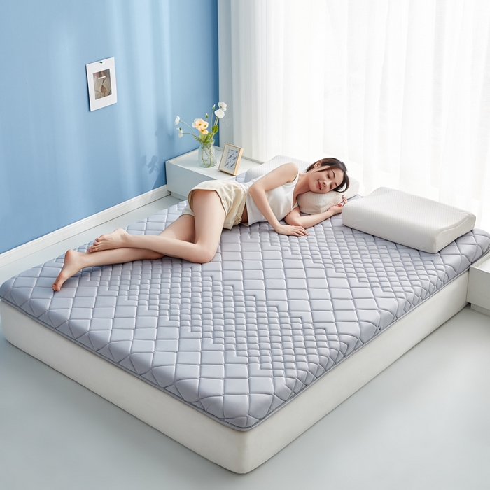 91家纺网 家纺一手货源 找家纺 优莱床垫 2026新款针织棉记忆海绵单边款床垫 艾玛格记忆棉单边灰