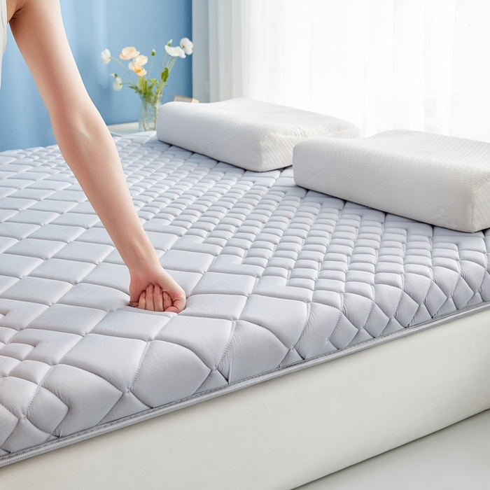 91家纺网 家纺一手货源 找家纺 优莱床垫 2026新款针织棉记忆海绵单边款床垫 艾玛格记忆棉单边灰