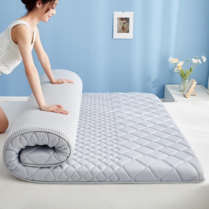 91家纺网 家纺一手货源 找家纺 优莱床垫 2026新款针织棉记忆海绵单边款床垫 艾玛格记忆棉单边灰