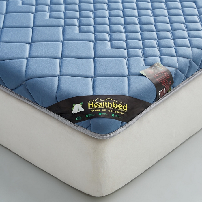 91家纺网 家纺一手货源 找家纺 优莱床垫 2026新款针织棉记忆海绵单边款床垫 艾玛格记忆棉单边蓝色