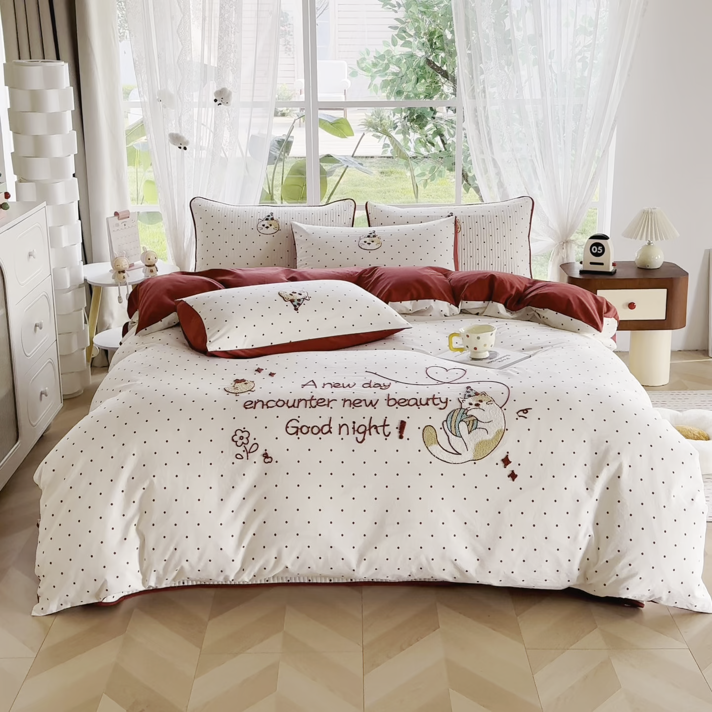 91家纺网 家纺一手货源 找家纺 恋佳居 2026新款毛巾绣古法棉单品床盖床盖单件 花野遇美