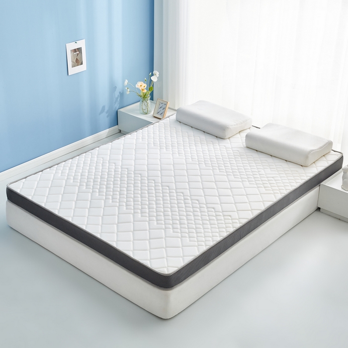 91家纺网 家纺一手货源 找家纺 优莱床垫 2026新款针织棉记忆海绵立体款床垫 艾玛格记忆棉立体白色