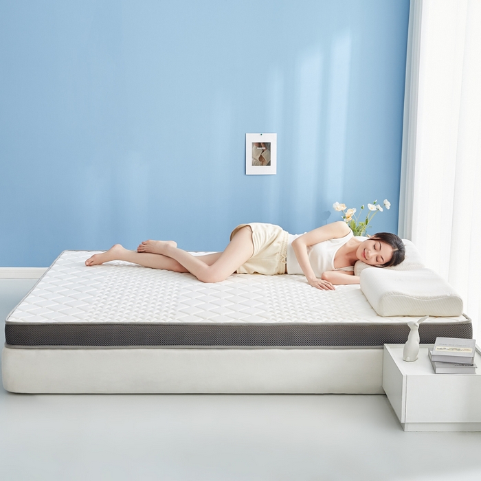 91家纺网 家纺一手货源 找家纺 优莱床垫 2026新款针织棉记忆海绵立体款床垫 艾玛格记忆棉立体白色