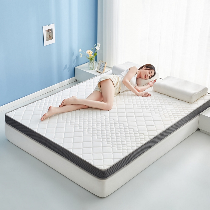 91家纺网 家纺一手货源 找家纺 优莱床垫 2026新款针织棉记忆海绵立体款床垫 艾玛格记忆棉立体白色