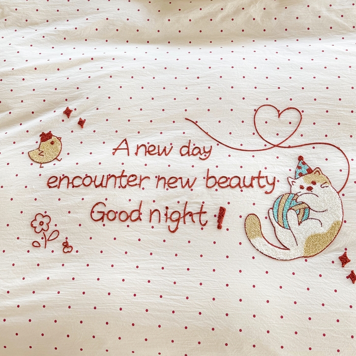 91家纺网 家纺一手货源 找家纺 恋佳居 2026新款毛巾绣古法棉单品床笠床笠单件 花野遇美