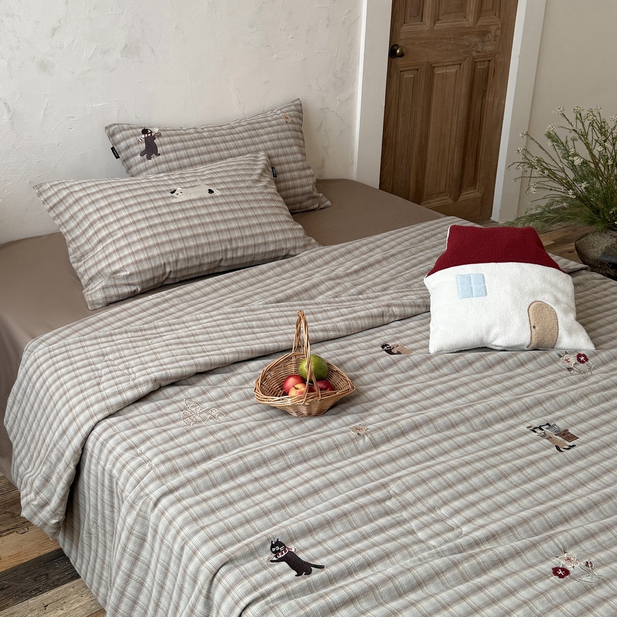 91家纺网 家纺一手货源 找家纺 （总）鹿班家居 2026夏季新品水洗棉夏被夏凉被空调被-小猫乐园（标准会员-20元）