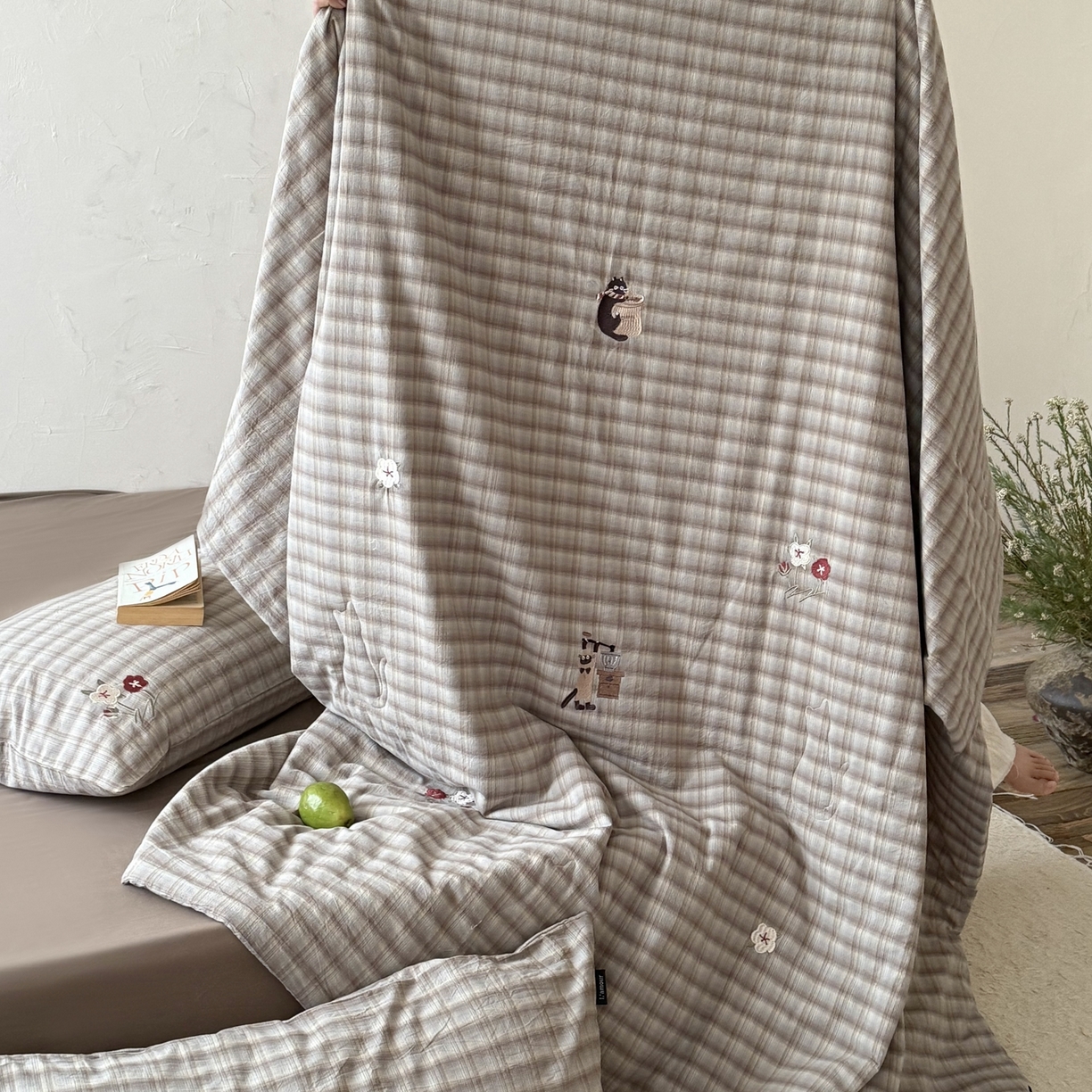 91家纺网 家纺一手货源 找家纺 （总）鹿班家居 2026夏季新品水洗棉夏被夏凉被空调被-小猫乐园（标准会员-20元）