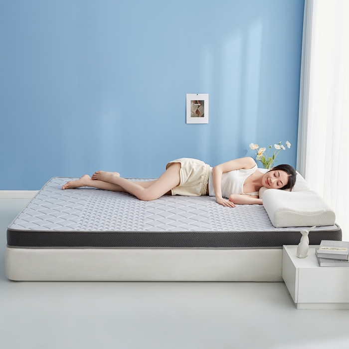 91家纺网 家纺一手货源 找家纺 优莱床垫 2026新款针织棉记忆海绵立体款床垫 艾玛格记忆棉立体灰