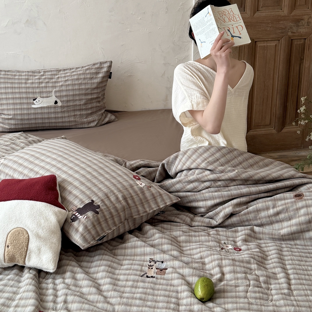 91家纺网 家纺一手货源 找家纺 （总）鹿班家居 2026夏季新品水洗棉夏被夏凉被空调被-小猫乐园（标准会员-20元）