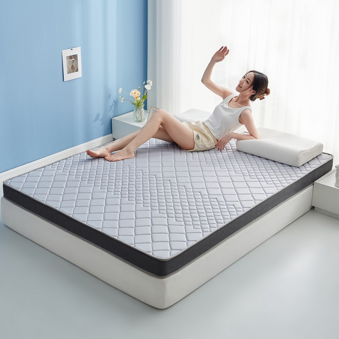 91家纺网 家纺一手货源 找家纺 优莱床垫 2026新款针织棉记忆海绵立体款床垫 艾玛格记忆棉立体灰