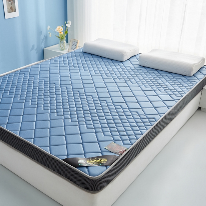 91家纺网 家纺一手货源 找家纺 优莱床垫 2026新款针织棉记忆海绵立体款床垫 艾玛格记忆棉立体蓝色