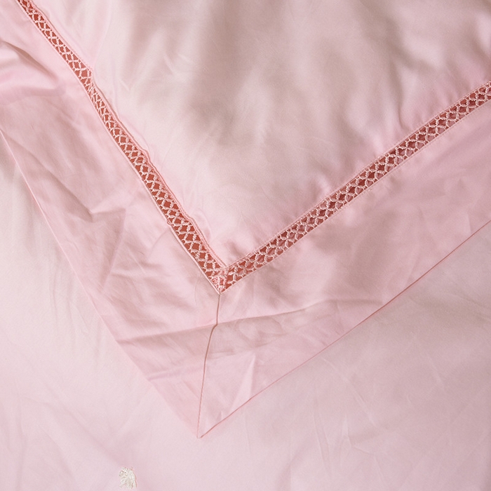 91家纺网 家纺一手货源 找家纺 禹祥家纺 2026新款60支长绒棉蚕丝被被芯春秋被冬被 被子被芯 宫廷小调-粉色