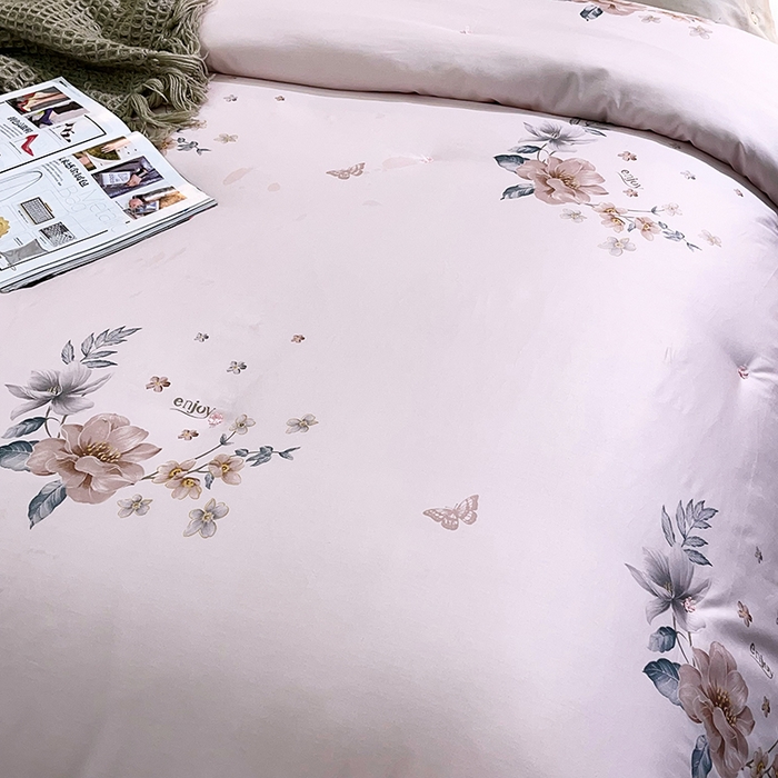 91家纺网 家纺一手货源 找家纺 禹祥家纺 2026新款全棉蚕丝被被子被芯冬被子母被提花蚕丝被 被子被芯 心愿粉