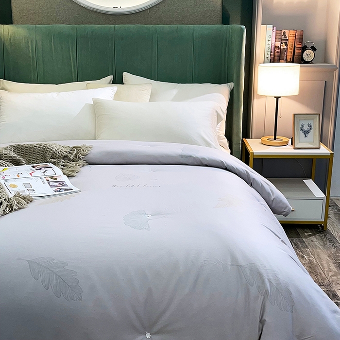 91家纺网 家纺一手货源 找家纺 禹祥家纺 2026新款全棉蚕丝被被子被芯冬被子母被提花蚕丝被 被子被芯 摇叶