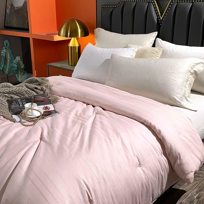 91家纺网 家纺一手货源 找家纺 禹祥家纺 2026新款全棉蚕丝被被子被芯冬被子母被提花蚕丝被 被子被芯 轻轻语录玉色