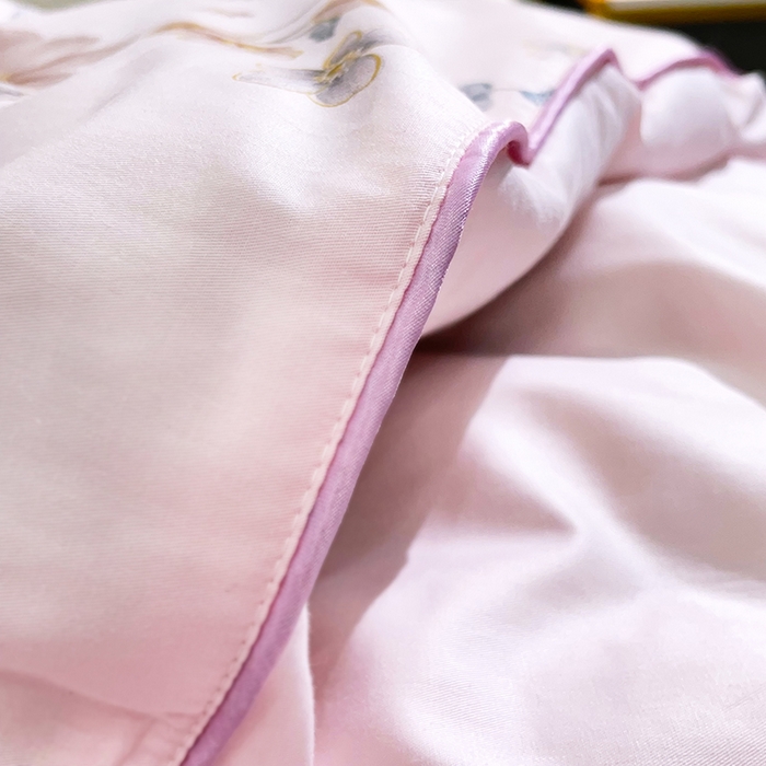 91家纺网 家纺一手货源 找家纺 禹祥家纺 2026新款全棉蚕丝被被子被芯冬被子母被提花蚕丝被 被子被芯 心愿粉