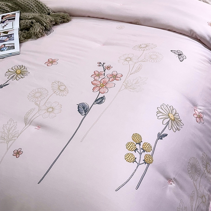 91家纺网 家纺一手货源 找家纺 禹祥家纺 2026新款全棉蚕丝被被子被芯冬被子母被提花蚕丝被 被子被芯 伊人粉