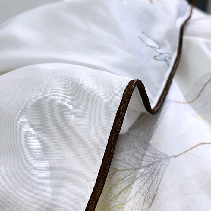 91家纺网 家纺一手货源 找家纺 禹祥家纺 2026新款全棉蚕丝被被子被芯冬被子母被提花蚕丝被 被子被芯 叶知秋