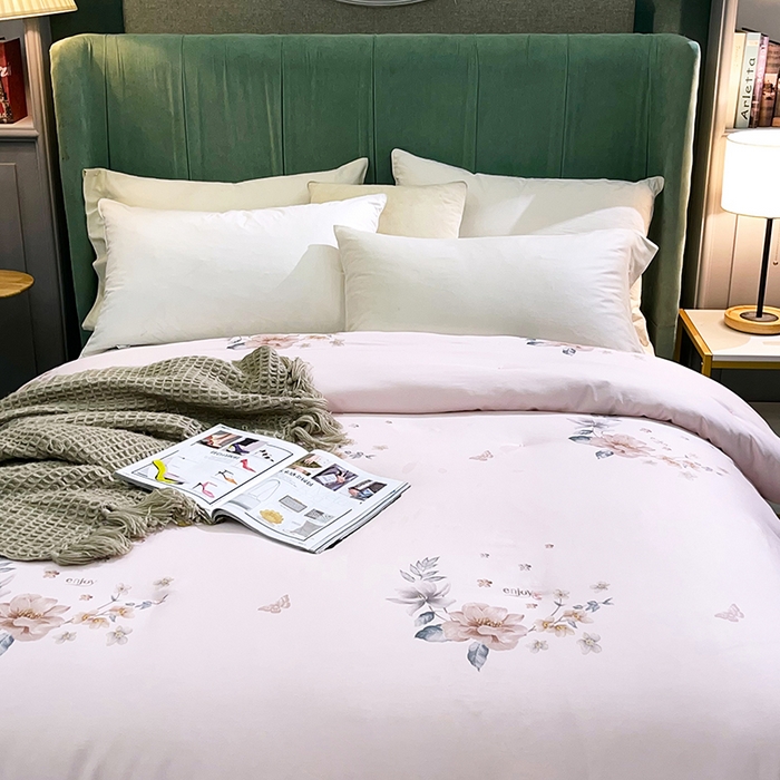 91家纺网 家纺一手货源 找家纺 禹祥家纺 2026新款全棉蚕丝被被子被芯冬被子母被提花蚕丝被 被子被芯 心愿粉