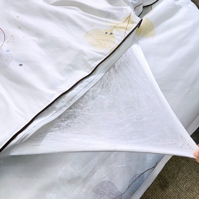 91家纺网 家纺一手货源 找家纺 禹祥家纺 2026新款全棉蚕丝被被子被芯冬被子母被提花蚕丝被 被子被芯 叶知秋