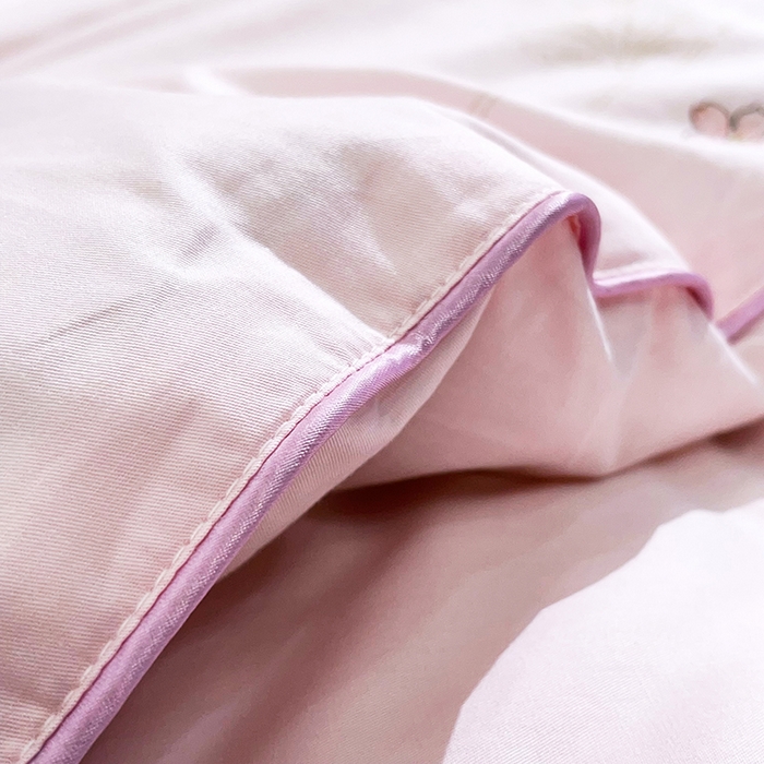 91家纺网 家纺一手货源 找家纺 禹祥家纺 2026新款全棉蚕丝被被子被芯冬被子母被提花蚕丝被 被子被芯 伊人粉