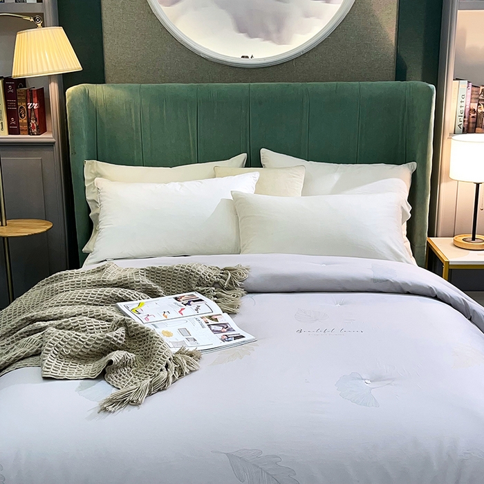 91家纺网 家纺一手货源 找家纺 禹祥家纺 2026新款全棉蚕丝被被子被芯冬被子母被提花蚕丝被 被子被芯 摇叶