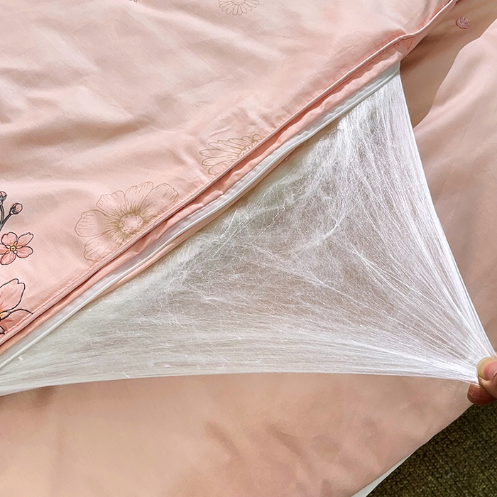 91家纺网 家纺一手货源 找家纺 禹祥家纺 2026新款全棉蚕丝被被子被芯冬被子母被提花蚕丝被 被子被芯 伊人玉