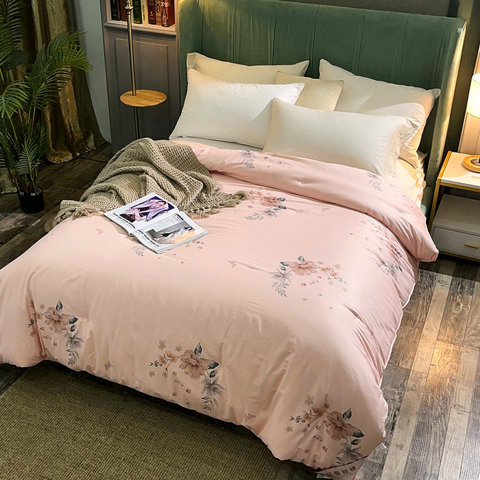 91家纺网 家纺一手货源 找家纺 禹祥家纺 2026新款全棉蚕丝被被子被芯冬被子母被提花蚕丝被 被子被芯 心愿玉色