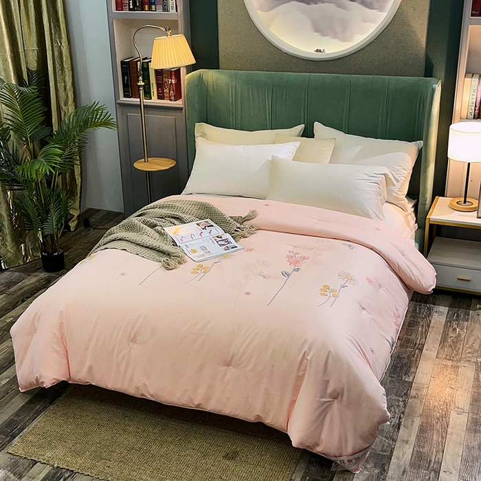 91家纺网 家纺一手货源 找家纺 禹祥家纺 2026新款全棉蚕丝被被子被芯冬被子母被提花蚕丝被 被子被芯 伊人玉