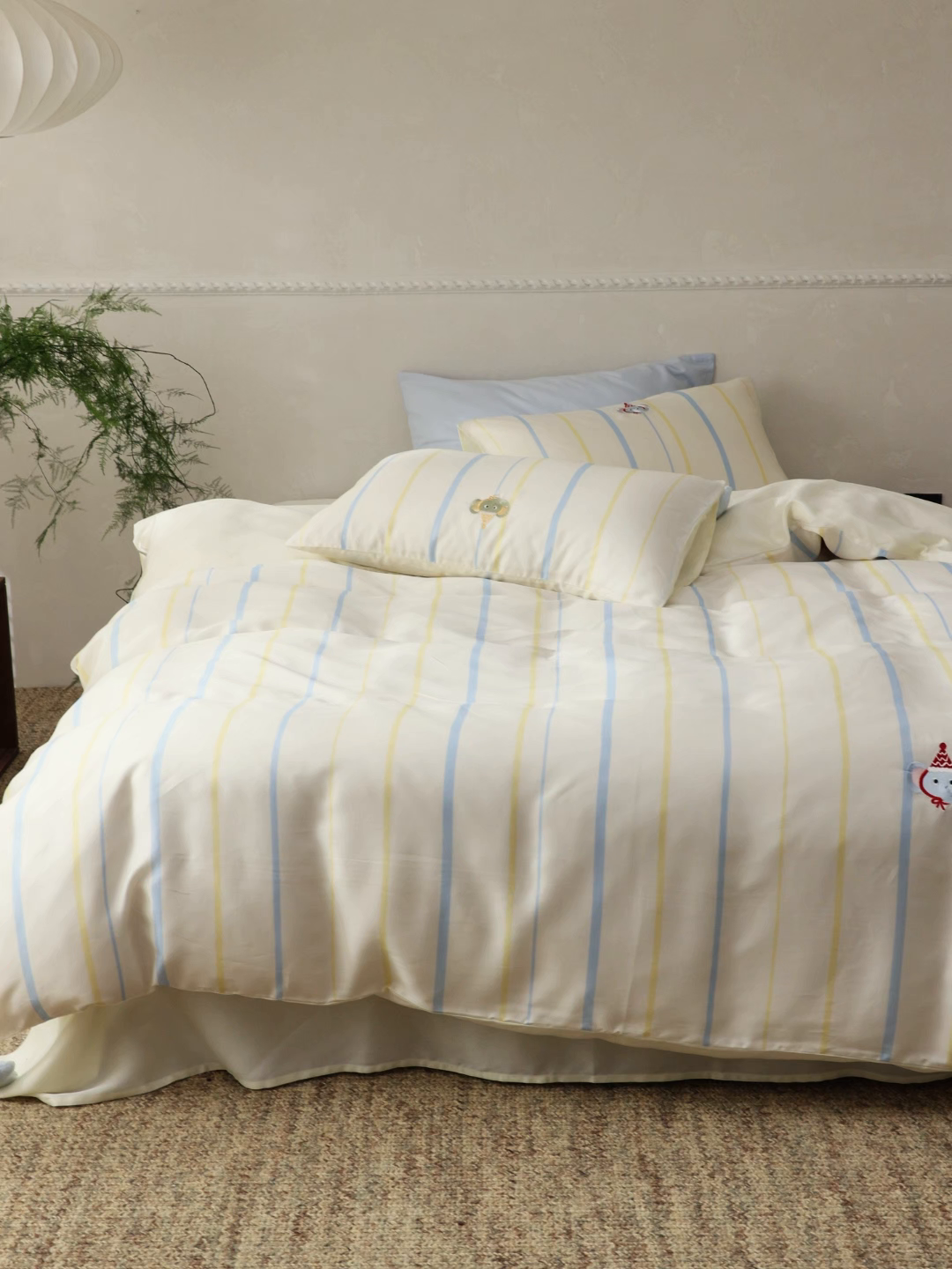 91家纺网 家纺一手货源 找家纺 （总）初拾 2026新款60支兰精天丝“情绪价值”四件套-星星象