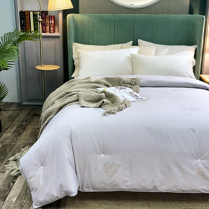 91家纺网 家纺一手货源 找家纺 禹祥家纺 2026新款全棉蚕丝被被子被芯冬被子母被提花蚕丝被 被子被芯 摇叶