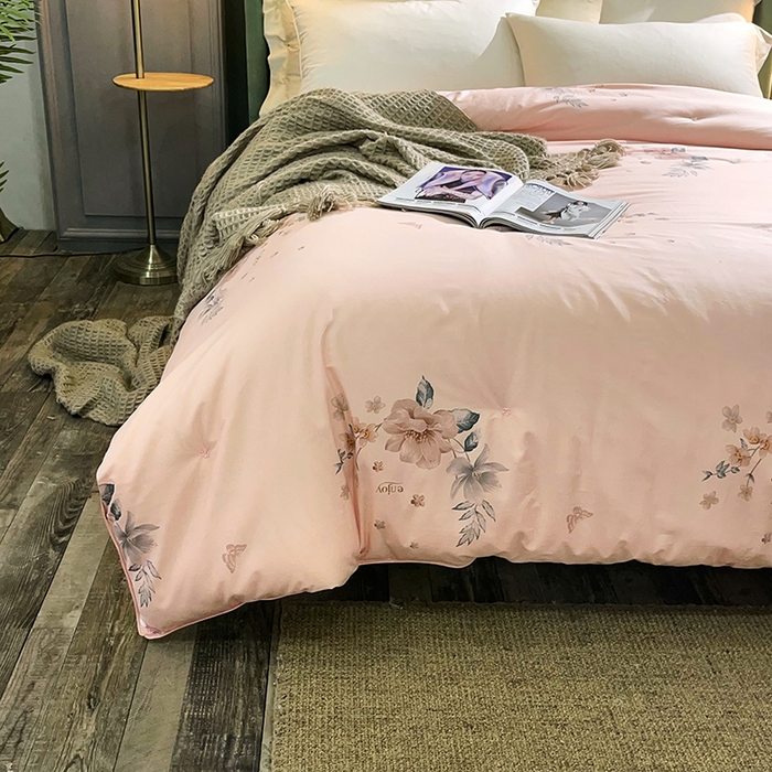 91家纺网 家纺一手货源 找家纺 禹祥家纺 2026新款全棉蚕丝被被子被芯冬被子母被提花蚕丝被 被子被芯 心愿玉色