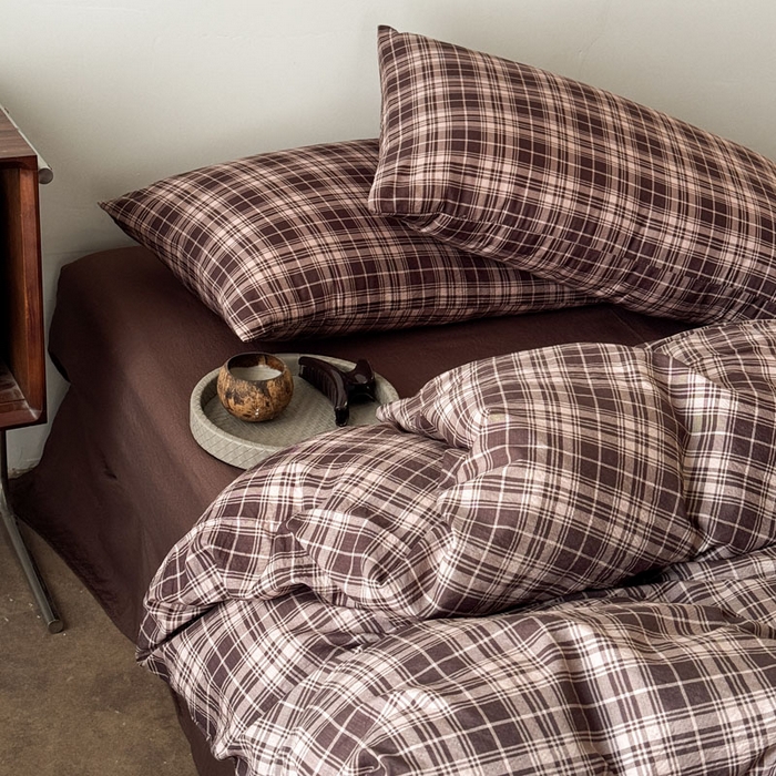 91家纺网 家纺一手货源 找家纺 （总）豪美鑫 2026新款经典格纹四件套 苏格兰系列