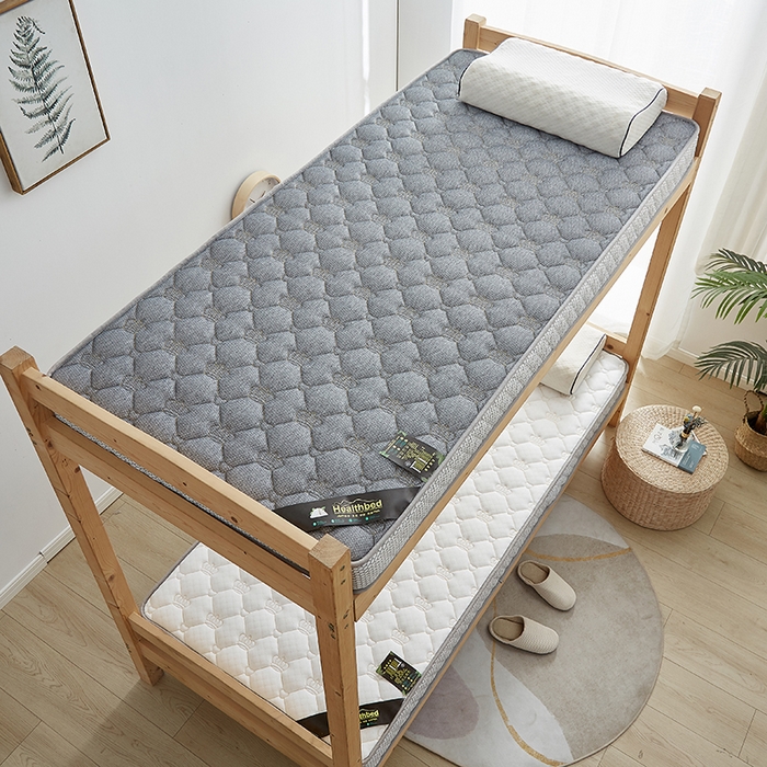 91家纺网 家纺一手货源 找家纺 优莱床垫 2026新款乳胶记忆海棉中国结款床垫-学生款 记忆棉皇冠白