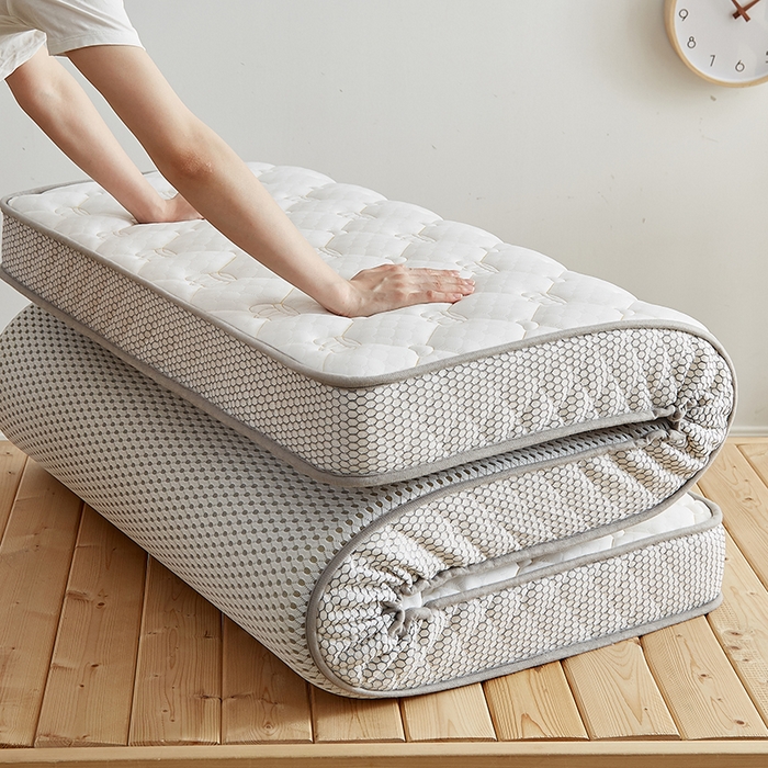 91家纺网 家纺一手货源 找家纺 优莱床垫 2026新款乳胶记忆海棉中国结款床垫-学生款 记忆棉皇冠白