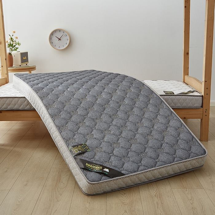 91家纺网 家纺一手货源 找家纺 优莱床垫 2026新款乳胶记忆海棉中国结款床垫-学生款 记忆棉皇冠灰