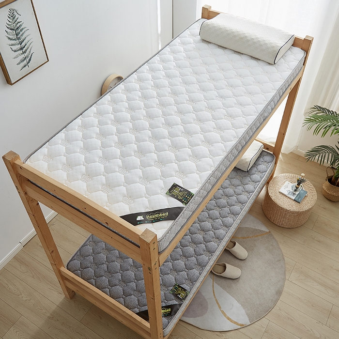 91家纺网 家纺一手货源 找家纺 优莱床垫 2026新款乳胶记忆海棉中国结款床垫-学生款 记忆棉皇冠灰