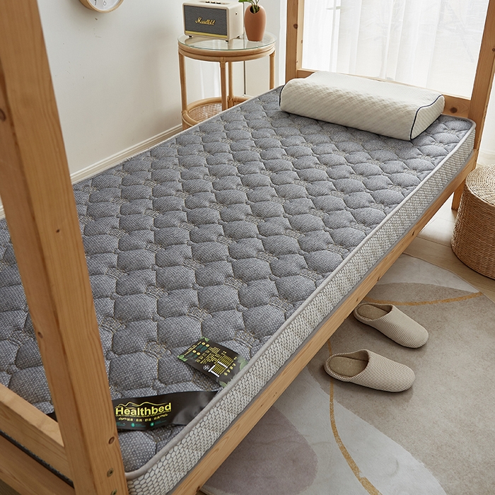 91家纺网 家纺一手货源 找家纺 优莱床垫 2026新款乳胶记忆海棉中国结款床垫-学生款 记忆棉皇冠灰