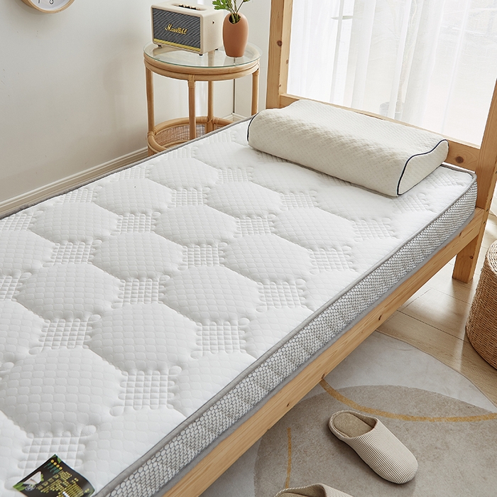 91家纺网 家纺一手货源 找家纺 优莱床垫 2026新款乳胶记忆海棉中国结款床垫-学生款 记忆棉中国结白