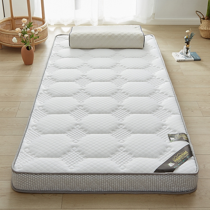 91家纺网 家纺一手货源 找家纺 优莱床垫 2026新款乳胶记忆海棉中国结款床垫-学生款 记忆棉中国结白