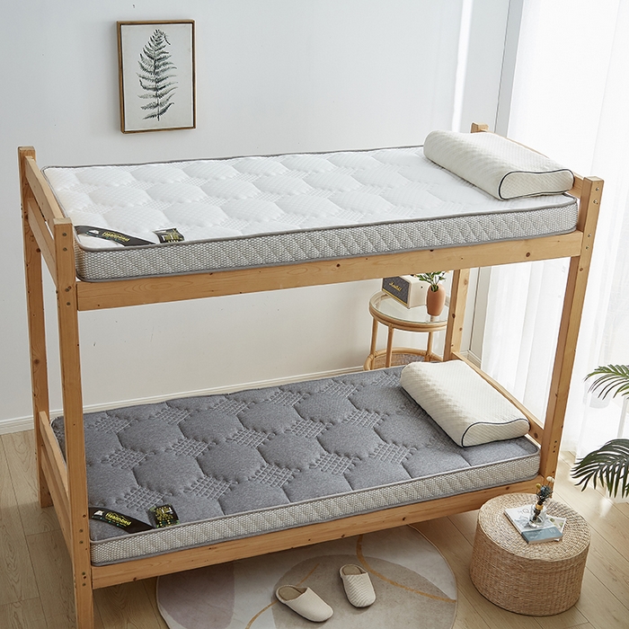 91家纺网 家纺一手货源 找家纺 优莱床垫 2026新款乳胶记忆海棉中国结款床垫-学生款 记忆棉中国结灰