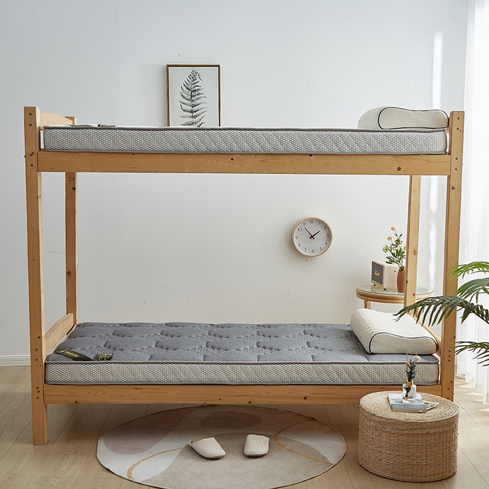 91家纺网 家纺一手货源 找家纺 优莱床垫 2026新款乳胶记忆海棉中国结款床垫-学生款 记忆棉中国结灰