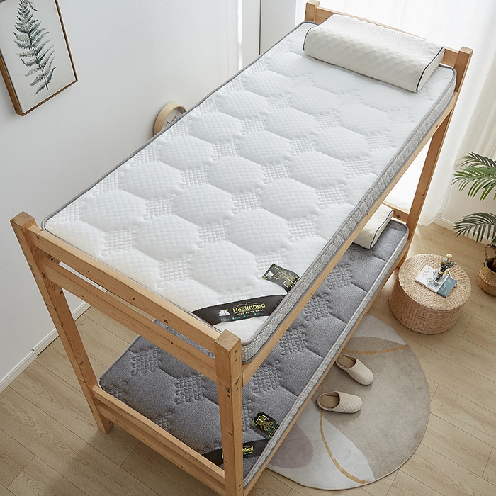 91家纺网 家纺一手货源 找家纺 优莱床垫 2026新款乳胶记忆海棉中国结款床垫-学生款 记忆棉中国结灰