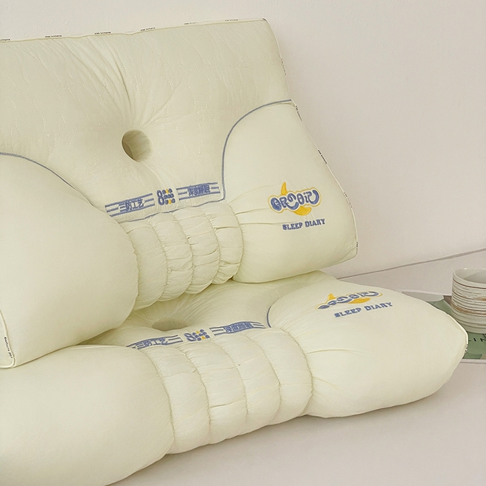 91家纺网 家纺一手货源 找家纺 她喜爱枕芯 2026新款睡眠日记颈椎枕头枕芯 米色