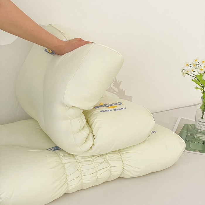 91家纺网 家纺一手货源 找家纺 她喜爱枕芯 2026新款睡眠日记颈椎枕头枕芯 米色