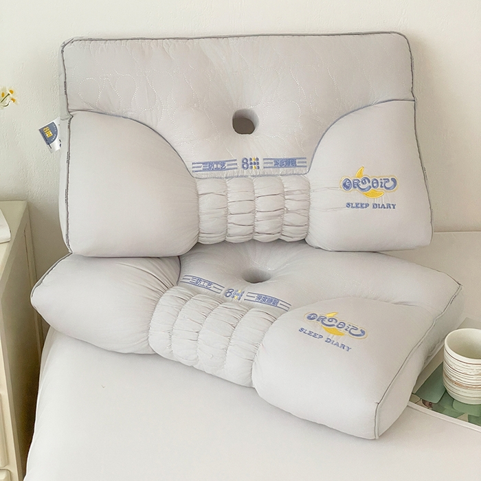 91家纺网 家纺一手货源 找家纺 她喜爱枕芯 2026新款睡眠日记颈椎枕头枕芯 灰色