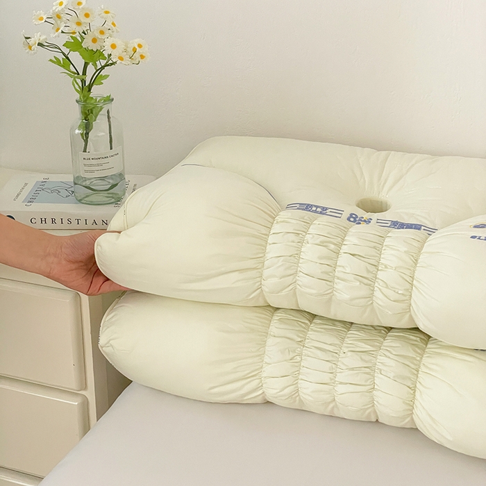 91家纺网 家纺一手货源 找家纺 她喜爱枕芯 2026新款睡眠日记颈椎枕头枕芯 米色