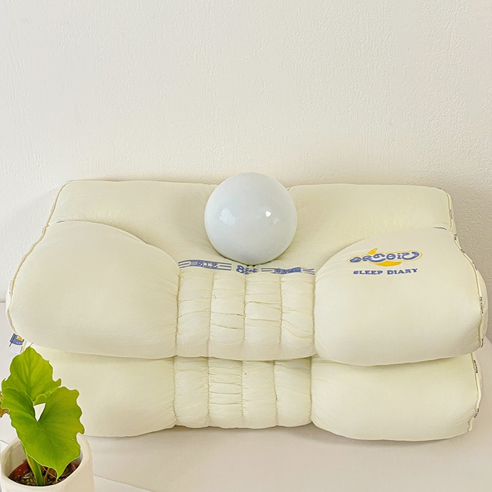 91家纺网 家纺一手货源 找家纺 她喜爱枕芯 2026新款睡眠日记颈椎枕头枕芯 米色