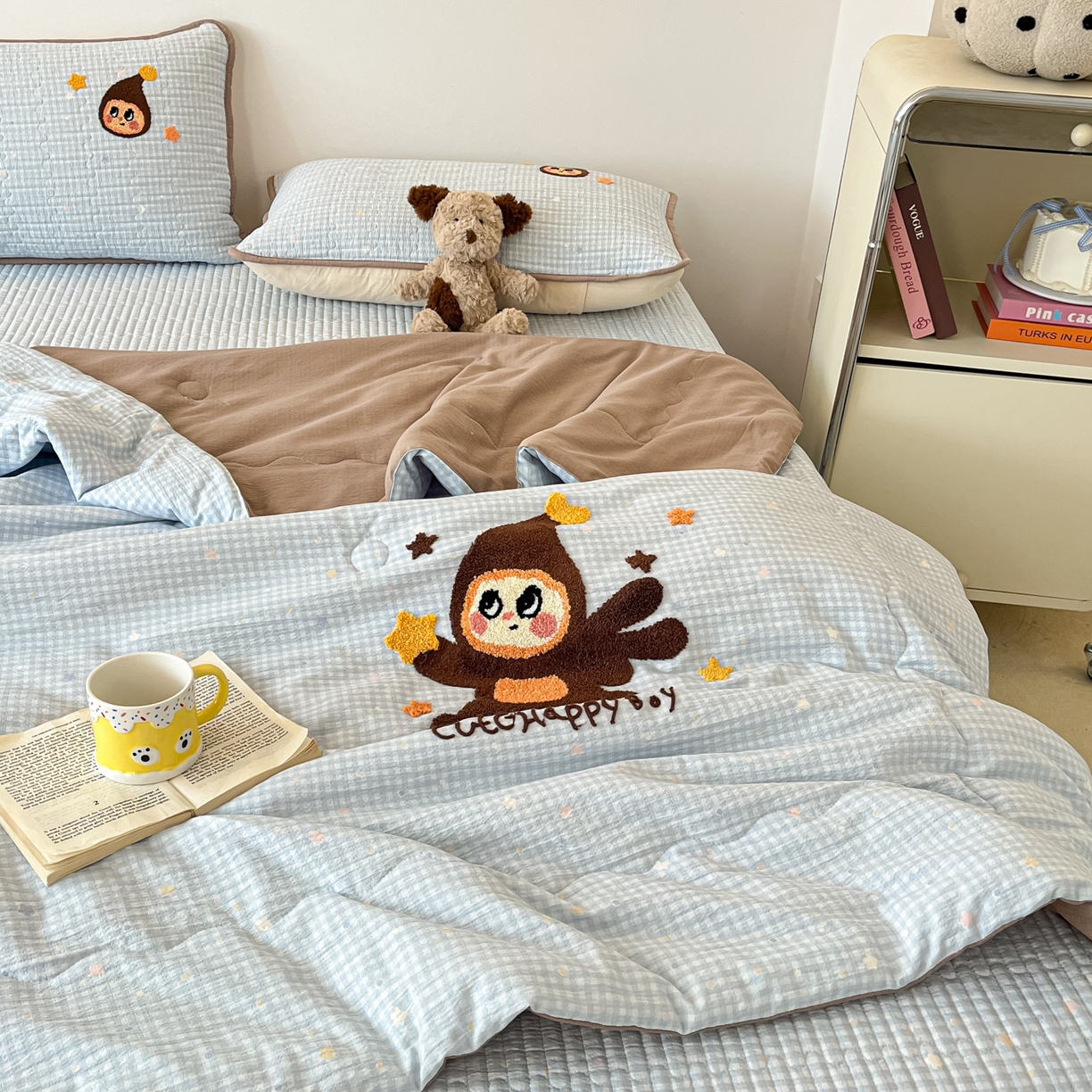 91家纺网 家纺一手货源 找家纺 （总）老帅的工厂店 2026新款云感双层纱毛巾绣床盖单品床盖床盖单件